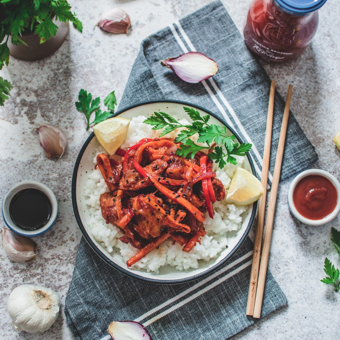Asiatisches Huhn – Curtice Brothers