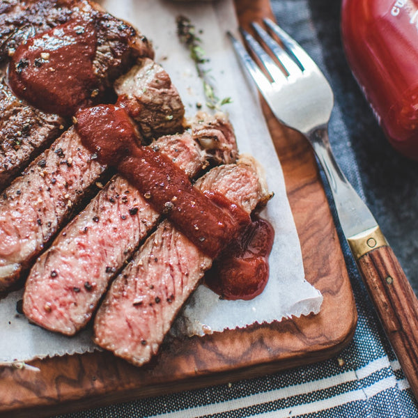 Ribeye Steak mit BBQ Sauce